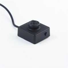 Bouton avec mini camera espion invisible résolution HD 960P avec câble USB chargeur