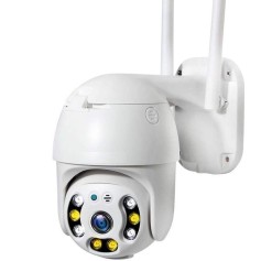 Caméra de surveillance 2MP HD 1080P à vision nocturne et audio bidirectionnel Wifi et IP