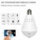 Ampoule à caméra espion IP Full HD 960P Wifi audio bidirectionnel