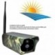 Caméra de surveillance Full HD 1080P pour extérieur à panneau solaire vision de nuit Wifi P2P