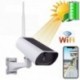 Caméra de surveillance Full HD 1080P pour extérieur à panneau solaire Wifi et IP Zoom X4