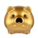 Tirelire veilleuse cochon LED à caméra espion wifi Full HD 1080P IP couleur or