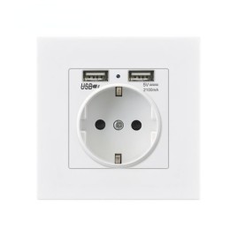 Prise murale caméra Wifi espion 1080P et 2 ports USB 5V 2A