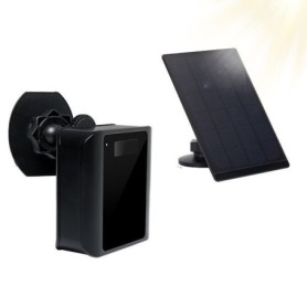Caméra Espion Extérieure HD 1080P Wi-Fi PIR bidirectionnel panneau solaire