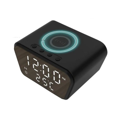 Réveil caméra espion HD 1080P détection de mouvement vision de nuit chargeur induction
