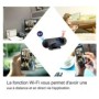 Réveil à projection caméra espion WIFI HD 1080P mémoire interne 64Go 