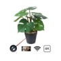 Pot de fleur plante artificielle à caméra espion 4K Wifi HD 1080P