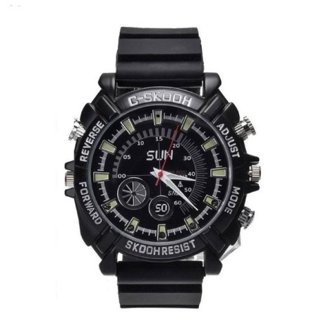 Montre avec caméra Espion Full HD Vision à infrarouge détecteur mouvement