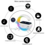 Chargeur induction Haut-parleur Bluetooth lampe à caméra espion Full HD 1080P 