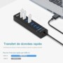 Hub USB 7 ports avec caméra espion WiFi 4k HD