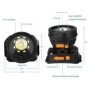 Lampe camera frontale Caméra frontale waterproof 1080P HD