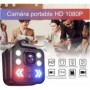 Caméra corporelle avec lumière LED HD 1080P étanche IP65