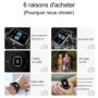 Montre GPS 4G connectée enfant Wi-Fi, localisation, suivi santé