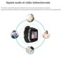 Montre GPS waterproof pour senior appel bidirectionnel et alarme SOS