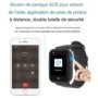 Montre GPS waterproof pour senior appel bidirectionnel et alarme SOS