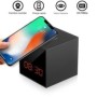 Réveil chargeur induction smartphone caméra espion HD WIFI 1080P vision nocturne