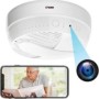 Détecteur de fumée factice avec caméra espion Wifi 1080P vision de nuit longue batterie