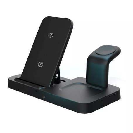 Chargeur induction 3 en 1 camera espion HD 1080P WiFi détection de mouvement