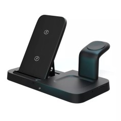 Chargeur induction 3 en 1 camera espion HD 1080P WiFi détection de mouvement