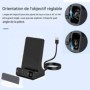 Station de charge induction avec caméra espion Wifi 2K vision de nuit 