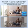 Station de charge induction avec caméra espion Wifi 2K vision de nuit 