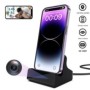 Station de charge iPhone Lightning caméra espion 2K Wi-Fi 