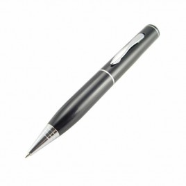 Stylo mini caméra cachée gris et noir avec mémoire 8Go