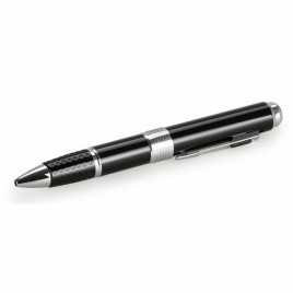 Stylo caméra espion cachée résolution Full HD 1080P couleur noir et or